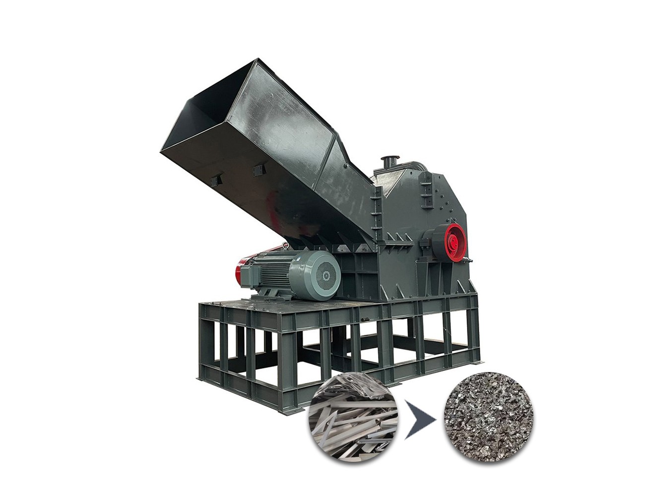 Aluminum scrap crusher