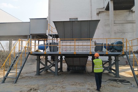 Biomass waste recycling and processing site